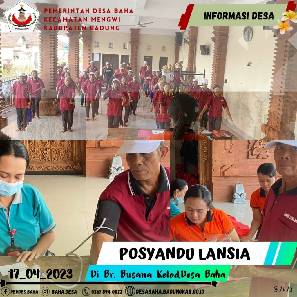 Posyandu Lansia Br. Busana Kelod April 2023